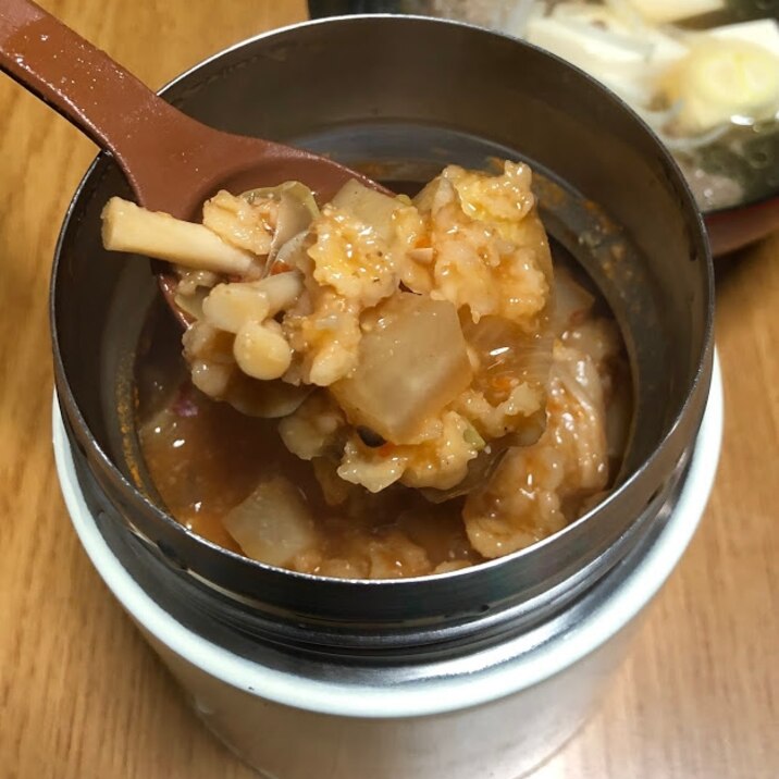 韓国風コチュジャンスープ　オートミール